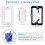8-Pack Brush Wall Plate with Single Gang Low Voltage Mounting Bracket Cable Pass Through Insert for Speaker Wire 4