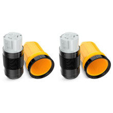 2X Fiche de Verrouillage par Torsion pour Cordon D'Alimentation RV 50 A avec Couvercle de Verrouillage de Coffre, Entrée de Remplacement de Quai de