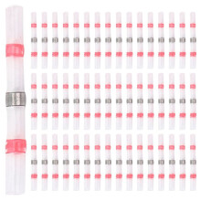 300 Stücke Solder Seal Wire Connectors, SchrumpfstoßVerbinder Wasserdicht Isolierte Elektrische StoßKlemmen für Automotive Marine, 22-18 Awg, Rot