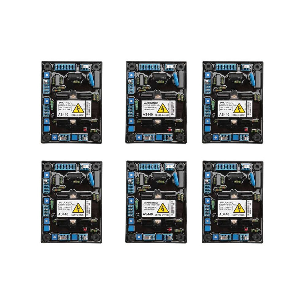 6X As440 Generator Automatic Voltage Regulator Input Ac 190-264V 4A Engine Avr Voltage Regulator Generator Accessories 6033875115344