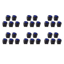 30 Pcs 12V 20A Waterproof Round /Off Rocker Car Auto Boat SPST