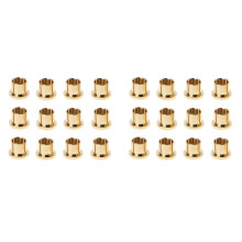 24Pcs Gold Plated RCA Protection Cap Short Circuit Socket Phono Connector RCA Shielding Socket Protect Cover,Gold