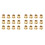 24Pcs Gold Plated RCA Protection Cap Short Circuit Socket Phono Connector RCA Shielding Socket Protect Cover,Gold 1
