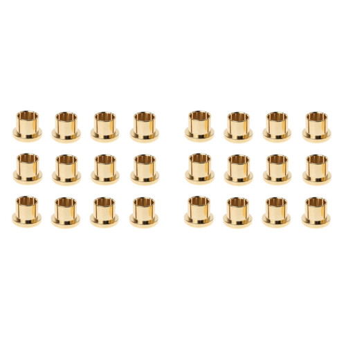 24Pcs Gold Plated RCA Protection Cap Short Circuit Socket Phono Connector RCA Shielding Socket Protect Cover,Gold