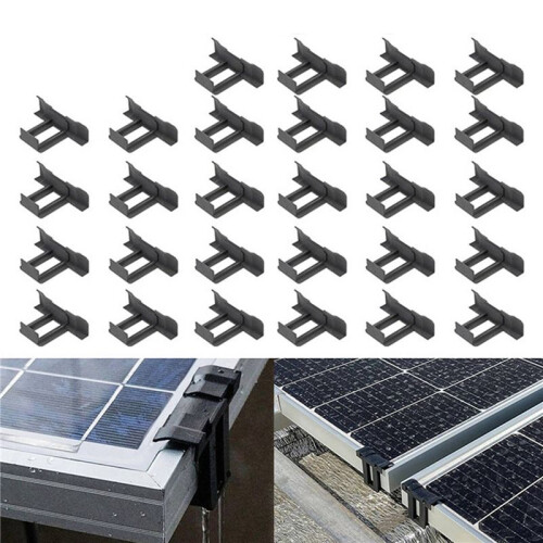 120Pc Solar Panel Frames Water Drained Clip Thickness 30mm PV Panels Auto Remove Stagnant Water Dust Outdoor Tool 1