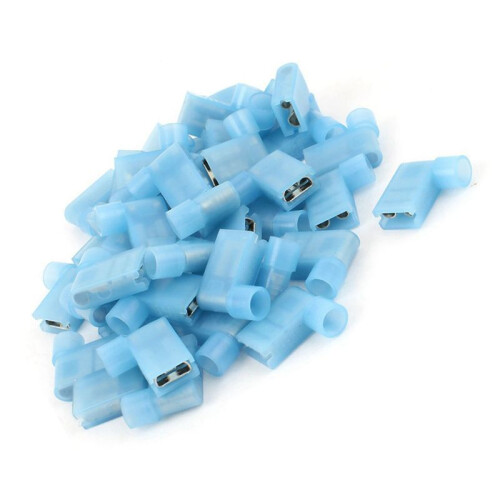 200pcs 90 Degree Insulated Female Push  Wire Terminal Connector 2