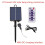 2X 1200mAh Solar Panel Control Box Kits Lithium Battery Panel for 3.7V 24V LED String Strip Lamp  Charging 4