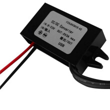 2X 12V (8-23V) to 5V 3A Female USB Car Power Converter Voltage Regulator Module Car Motorcycle Charger Adapter