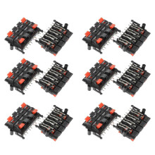 12Pcs 64x40x20mm 8 Positions Push in Jack Spring Load Speaker Terminals