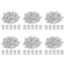 1200PCS Set di Puntali da 1/16 di Pollice con Manicotto Ad per Aggraffatura nel Lega di Alluminio per Cavo Metallico