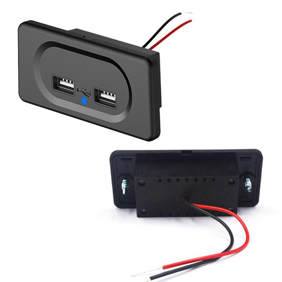2X Vehicle Dc5v/3.1A Dual Usb Charger Socket Modification Accessories For Car Camping Boat Motorhome Caravan 6034264395668