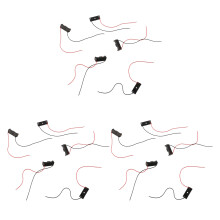 15 x Boites Plastiques pour Batterie 23A/A23 (12V) avec Ressort et Cable Noir