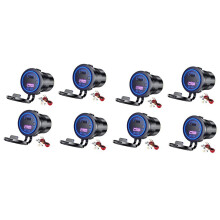 8X PD Type C USB Car Charger and QC 3.0 Quick Charger 12V Power Outlet Socket with /Off