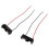 10Pcs 4.3" Wire Leads Black Battery Storage Slot Holder 1 x 12V 23A/27A 2