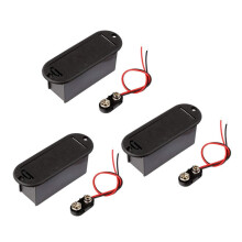 3X 9V Battery Holder Case for Active Guitar Bass Pickup