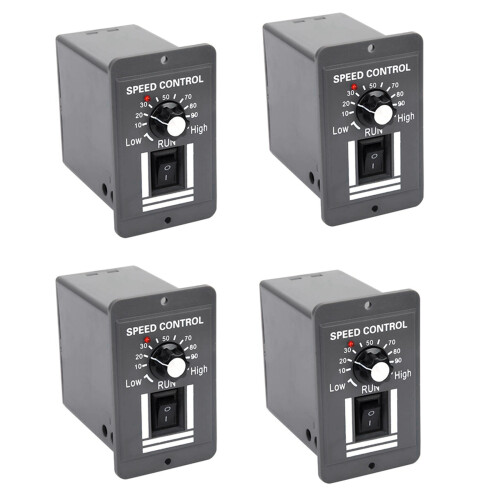 4X  12V 24V 36V 48V 10A PWM Motor Speed Controller Reversible  Regulator Control Forward Rotation Stop