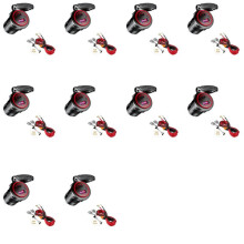 10X PD Type C USB Car Charger and QC 3.0 Quick Charger 12V Power Outlet Socket with /Off for Motorcycle RV,Red