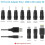 2X  Power Cord USB to 5.5X2.1 Multifunctional  Interchangeable Plug 4