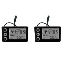2X Elektrofahrrad Bildschirm 24V/36V/48V Wasserdichtes Lcd Bildschirm S866 Kontrolleur Panel Armaturenbrett für Elektrofahrrad E-Bike