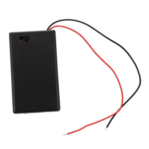 4 Pcs 3 x AAA 4.5V Battery Holder Case Box Wired /OFF  W Cover 2
