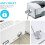 Adhesive Security Plate with Slot for Cables to Lock Down Laptops, Tablets, Monitors and Other Devices (Silver 20 Pack) 4