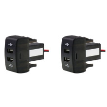 2X Car Dual USB Charger 5V 2.1A Car USB Power Socket Car Accessories for Truck Stralis Hi-Way Eurocargo