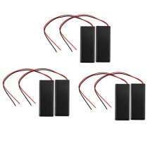 6 Pezzi 2 x AAA V Della Cassa del Supporto Della Batteria / OFF M Coperchio 3 Box Fili