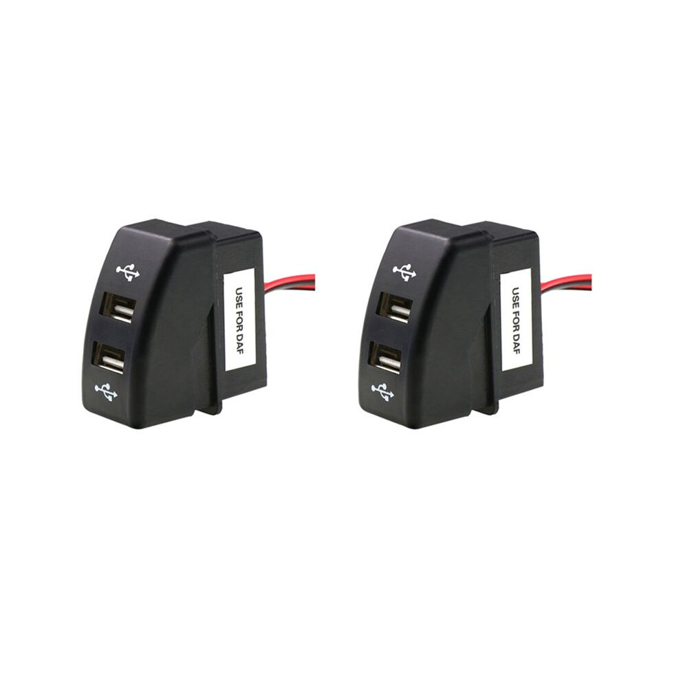 2X Car Dual Usb Charger 5V 2.1A Car Usb Power Socket Car Accessories For Daf Truck Daf 95 Xf Xf 106 105 95 Cf 6132050843727