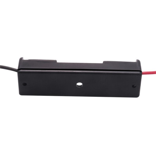 24Pcs Wired Connector 1.5V AAA Battery Holder Plastic Case Storage Box Black 2