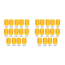 28-Packs Battery Holders for  20V Mount Dock Fit for 20V 60V MAX Yellow (No Battery)