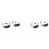 Adhesive Security Plate with Slot for Cables to Lock Down Laptops, Tablets, Monitors and Other Devices (Silver 4 Pack) 1