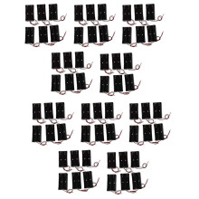 60 Stueck Schwarzer Kunststoff 2 X3.7V 18650 Typ Batterie Halter
