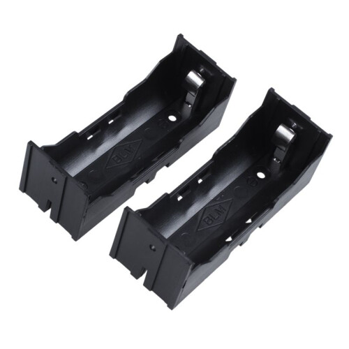 Plastic Single 26650 Battery Holder Case Storage Box 30Pcs Black 1