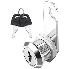 Cabinet Cam Lock with Keys, Durable Zinc Alloy 5/8' for Drawers, Lockers, Mailboxes, Cabinets