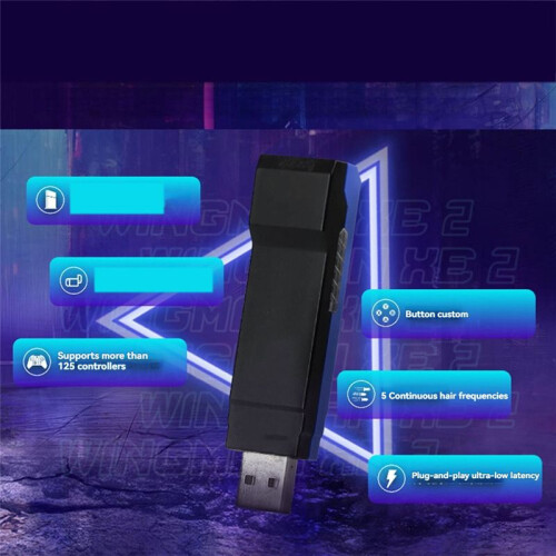 USB Adapter Wingman XE2 Converter for  Series X/ One/Elite2/PS5/PS4/PS3/ Controllers to for PS4//PC 2