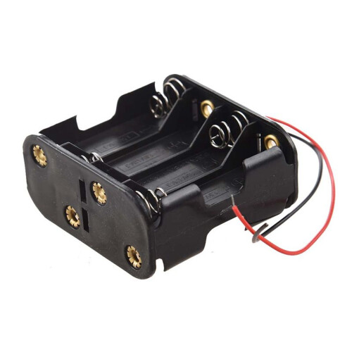 3X 8Pcs Aa Cells Battery (12V) Clip Holder Box Case Black 1