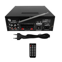 AK55 110-240V Bilförstärkare 900W Max Effekt 2.0 Channel Nominell 70W+70W Audio Hifi AMP Musikspelare EU-Kontakt