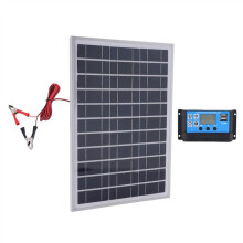 25W 12V Solar Panel Battery Charger Board+40A Controller for RV Car Boat Home Camping Emergency Charging Board