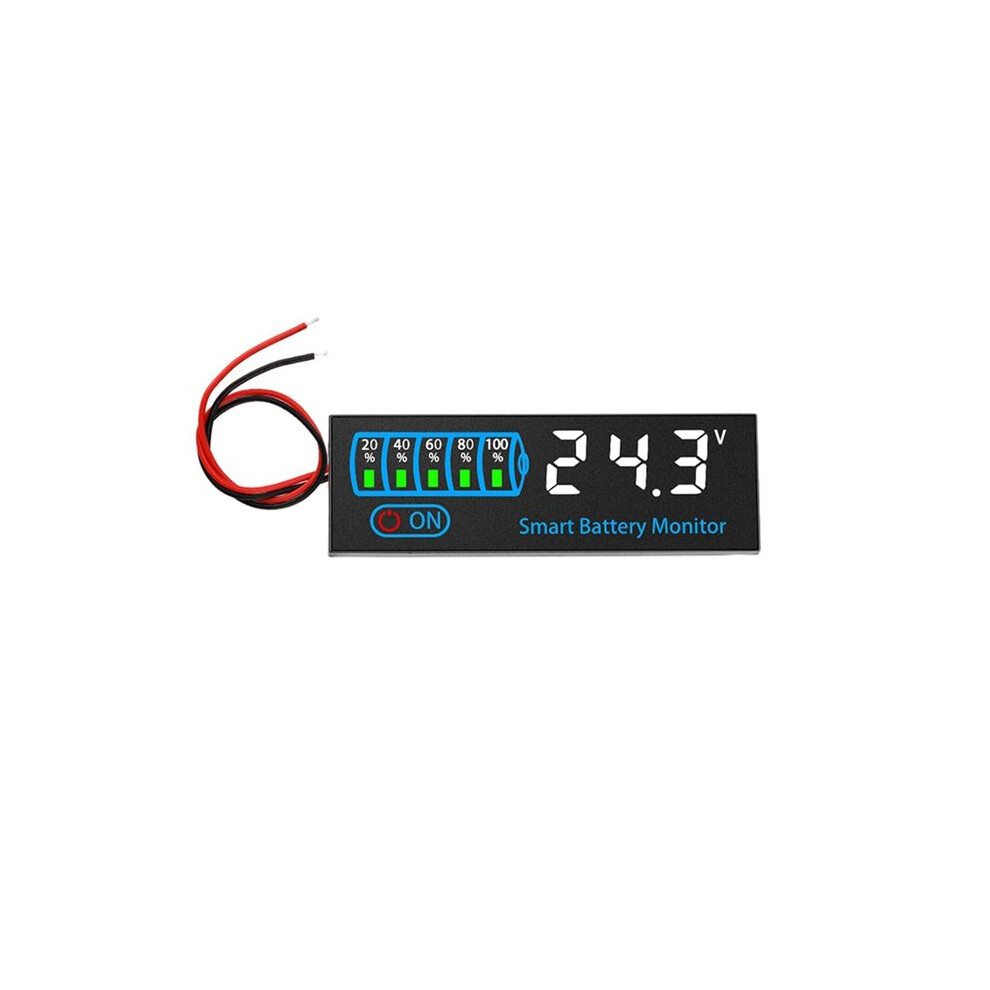 18650 Li-Ion Lipo Lithium Test 7-55V Acid Battery Level Indicator Tester Leddisplay Meter Module Capacity Voltagemeter,A 4711675829143