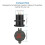 2X 12V / 24V Fast Charging 3.0 Car Cigarette Lighter Socket USB Charger LED Voltmeter Ammeter Black & Red 6