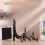 Set of 4 Clear Acrylic Easel Display Stands, Folding Plate Holders with Stable Triangular Base 3