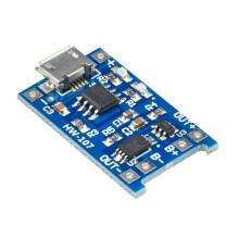 20 Stuks TP4056 5V 1A Micro-USB 18650 Lithium-Batterijladermodule Laadbord met Bescherming Dubbele Functies