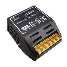 Controlador de Carga Solar Automático 10A Regulador de Carga Painel Solar Bateria de Célula Carregador de Proteção Segura 10A