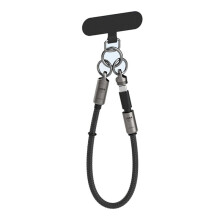 HAGIBIS Usb4 Full-Function Wrist Lanyard Mobile Phone Ctoc Double- Portable Typec Data Cable Grey