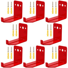8Pcs Fire Extinguisher Bracket and Mount, Universal Metal Holder with Screws, Wall Mounted Up to 20lbs