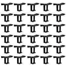 30PCS Photovoltaic Panel Drainage Buckle PV Plate Solar Panel Water Drain Clip for Solar Panel Draining 33mm Black