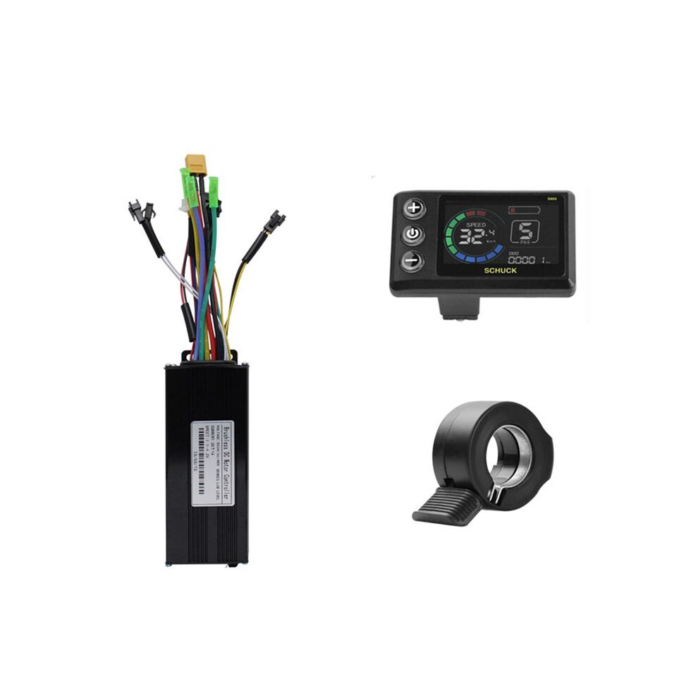 36V 48V 30A Brushless Controller S869 Meter Lcd Display 24V-72V+Throttle For Electric Scooter E-Bike Repair Kit 4712858600962