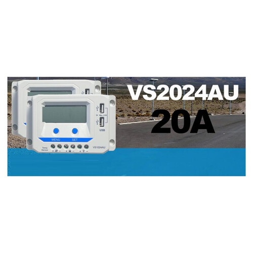 20A PWM Solar Charge Controller Auto Identify Battery Voltage 12V 24V Max PV Input 50V 1