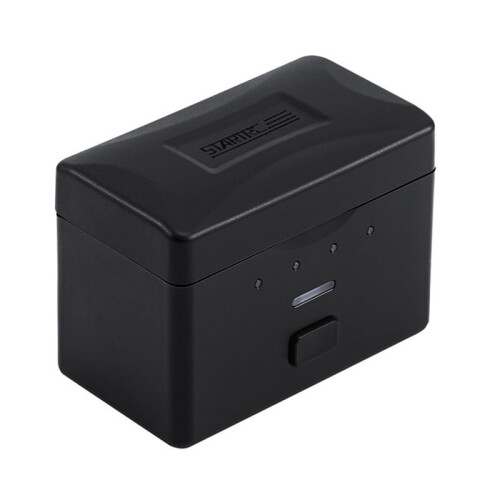 STARTRC Batteriladdningsfodral för  Osmo Action 5 Pro/4 Stöder 2 Batterier för Action 5 Pro/4 Actionkameratillbehör