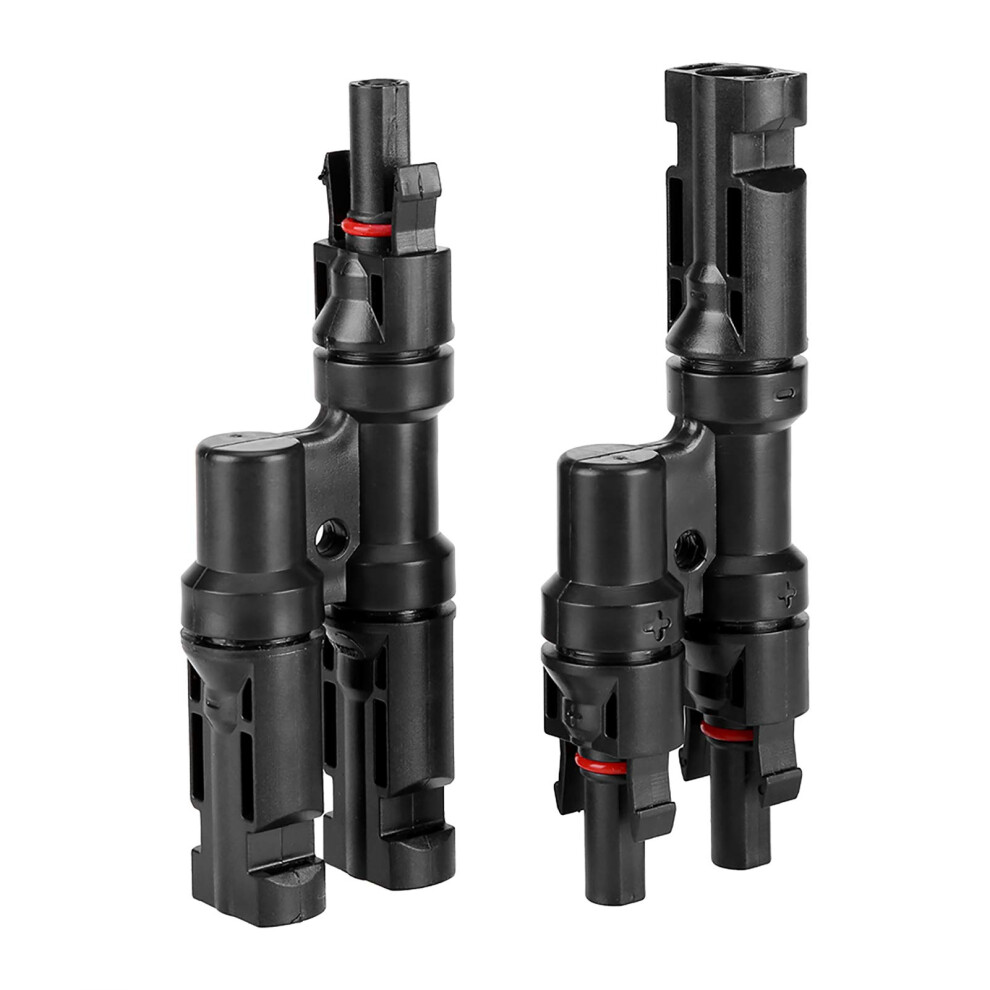 1 Pair Solar Panel Y Branch Connector Male Female Pv Adapter Cables For Parallel Connection 9169991072784